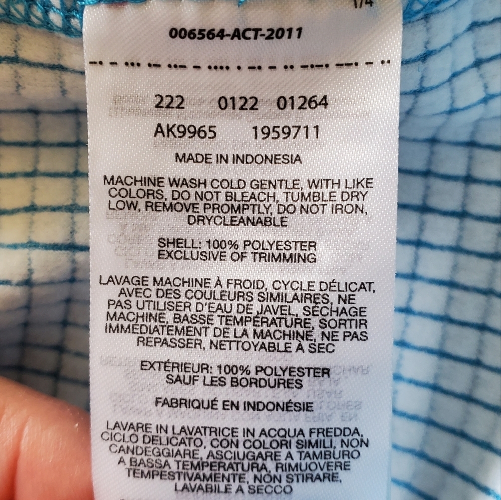 Columbia Vibrant Blue Zip-Up Jacket. Size Medium - Picture 10 of 10